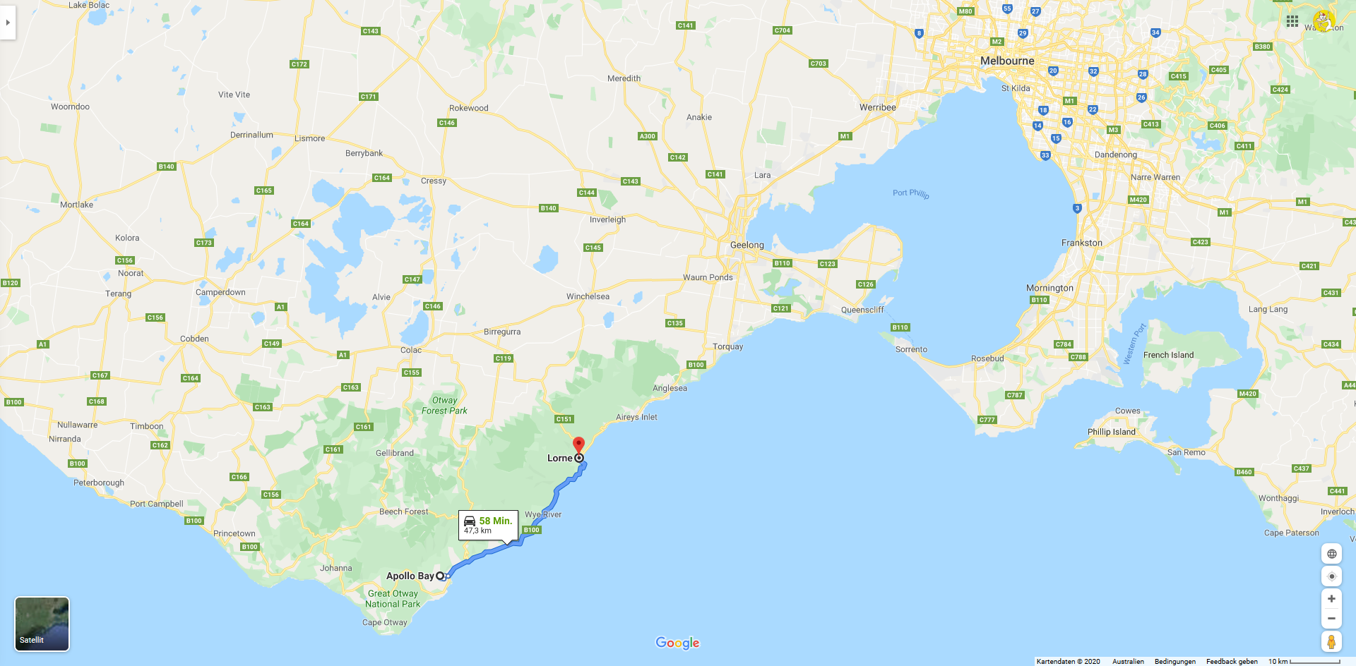 2019 12 21  08 01 Apollo Bay bis Lorne Route